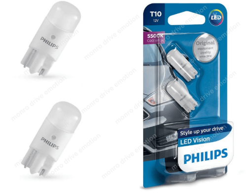 Лампа светодиодная Philips T10 (2шт)