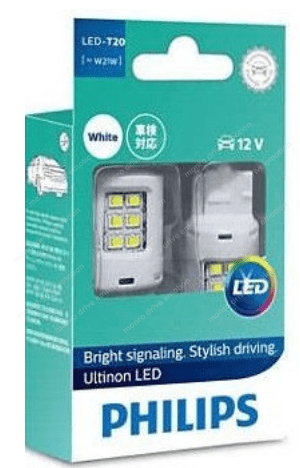 Габарит LED Philips W21W White Ultinon 12V 11065ULWX2 (2шт)