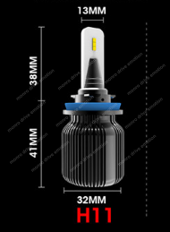LED ЛАМПА H8-9-11 5000K CSP Type 21 (2шт)  