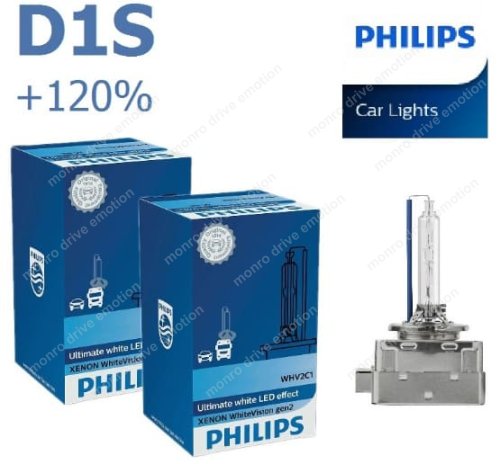 Ксеноновые лампы Philips D1S WhiteVision gen2 (1шт)