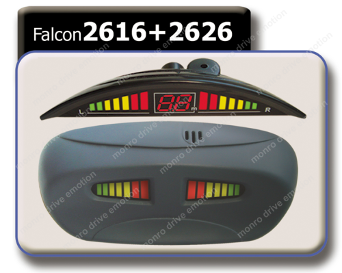 Парковочный радар Falcon Y-2616+2626 unpainted 8