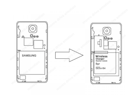 Модуль 240000-25-03 для беспроводной зарядки Inbay для Samsung S4 (Установка под крышку)