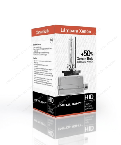 Ксеноновая лампа Infolight D3S (+50%) 5000K (2шт) 