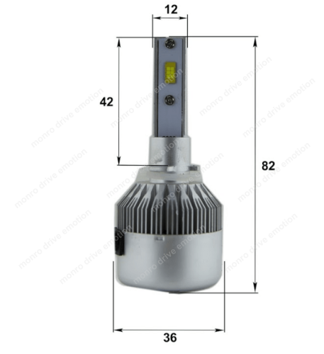 Светодиодные лампы Sho-Me G7.1 H27 6000K 36W (2шт) 